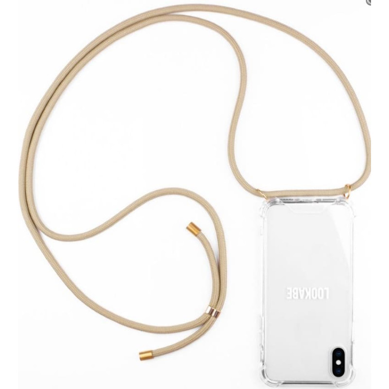 Lookabe Necklace iPhone Xr gold nude loo009