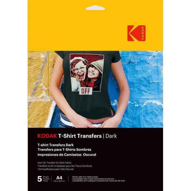 Kodak T-Shirt Transfers Dark 5pcs (3510553)