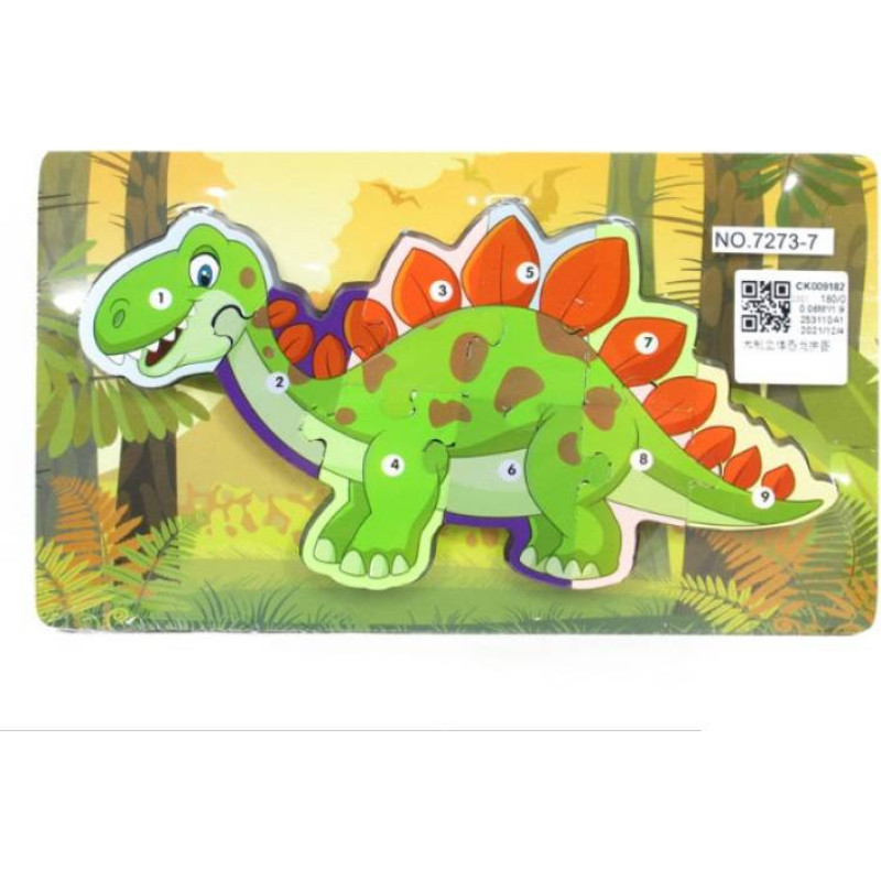 Minikid 17007 PUZZLE DREWNO DINOZAUR