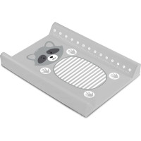 Sensillo Soft Changing Pad - ANIMALS GRAY raccoons