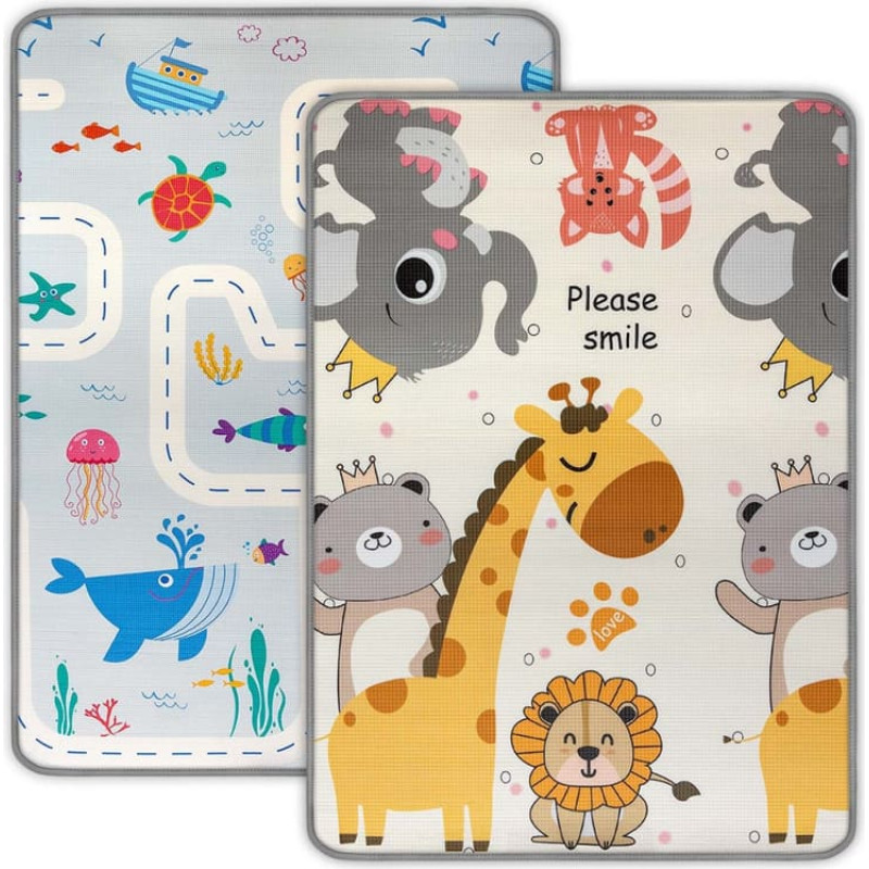 Milly Mally Playground mat two-sided - 4685 - KINDER- SEA AND AFRICA - size: 120x178 cm