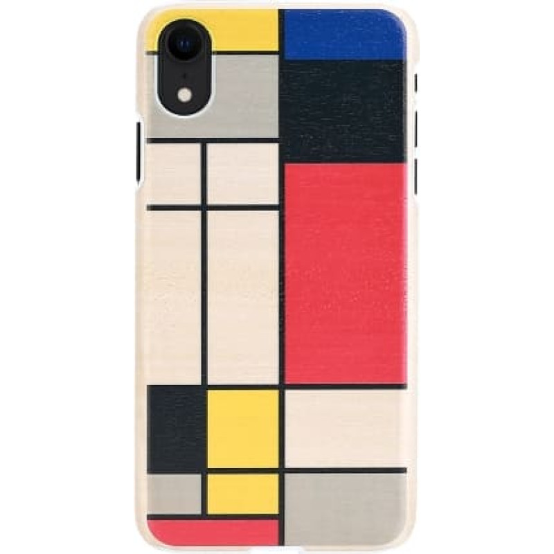 Man&Wood SmartPhone case iPhone XR mondrian wood white