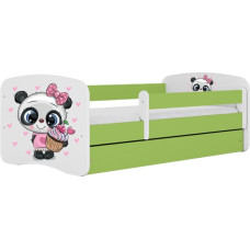 Kocot Kids Bed babydreams green panda without drawer with mattress 140/70