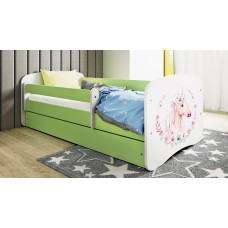 Kocot Kids Bed babydreams green horse with drawer with mattress 160/80