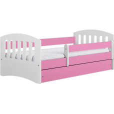 Kocot Kids Bed classic 1 pink without drawer with mattress 140/80