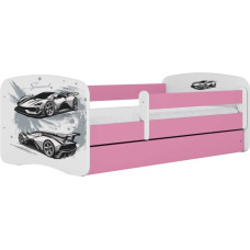 Kocot Kids Bed babydreams pink sports car without drawer with mattress 160/80