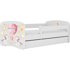 Kocot Kids Bed babydreams white balloon with drawer with mattress 140/70