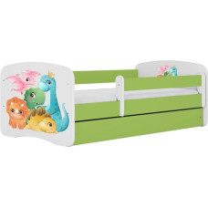 Kocot Kids Bed babydreams green tiny dinos with drawer with mattress 180/80