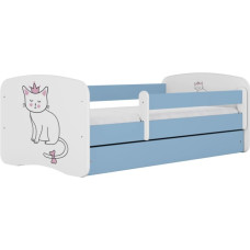 Kocot Kids Bed babydreams blue cat with drawer with mattress 140/70