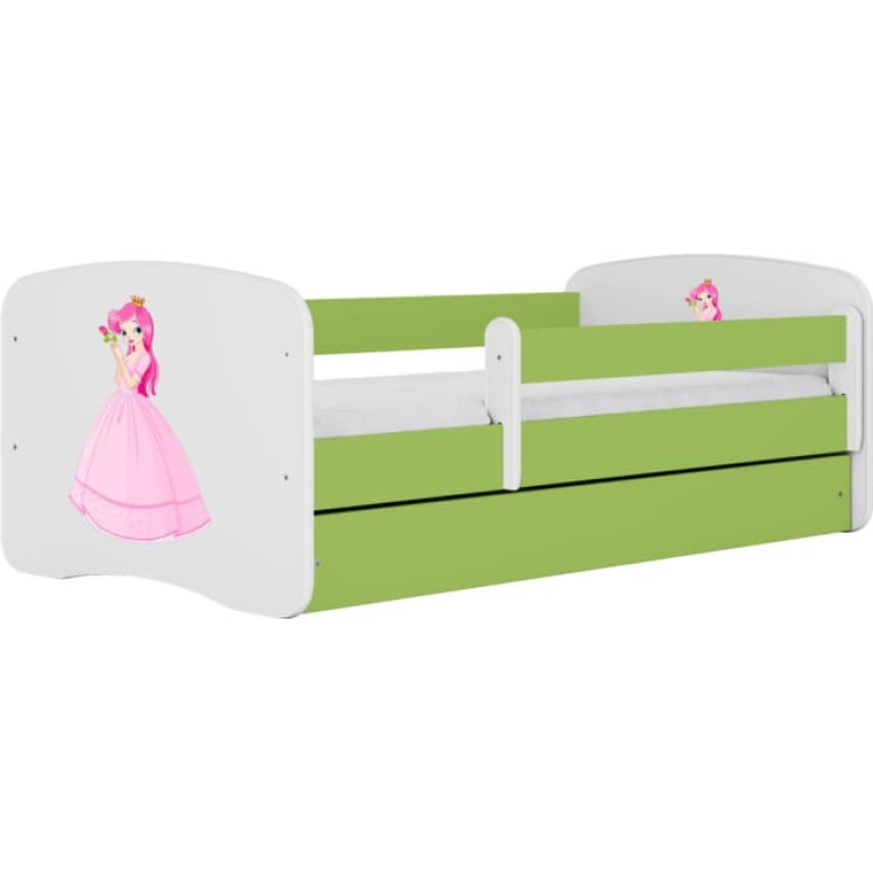Kocot Kids Bed babydreams green princess with drawer with mattress 180/80