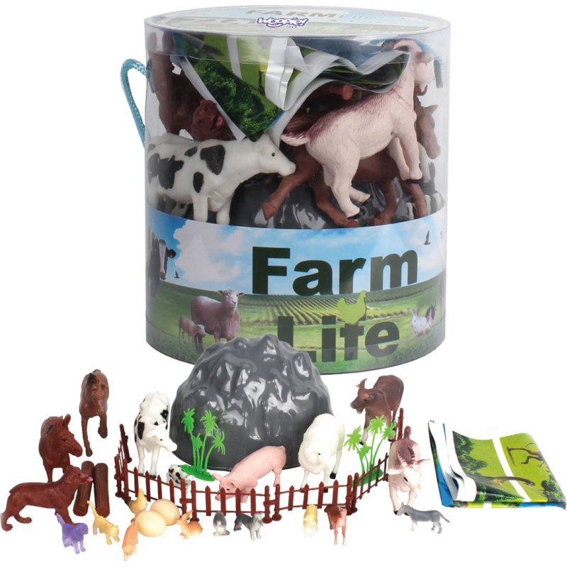 Woopie Zestaw Figurki Zwierzęta Farma 34 szt.