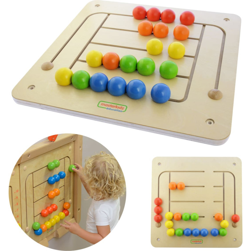 Masterkidz Tablica Ścienna Edukacyjna Labirynt Koraliki Montessori