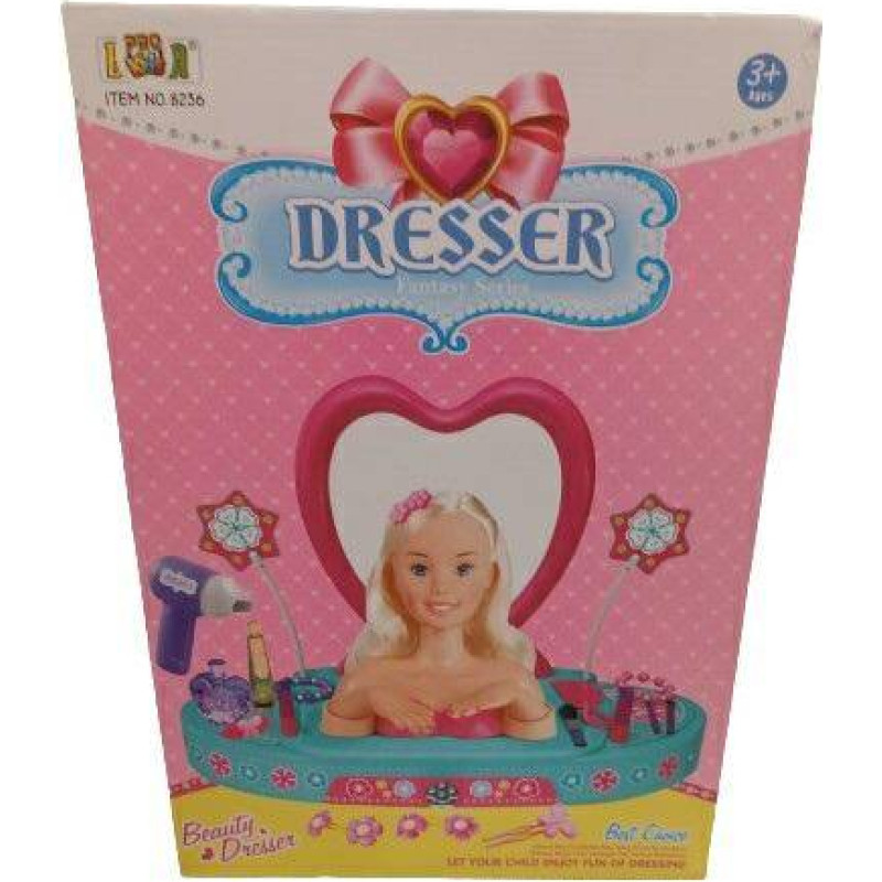 Minikid 01026 TOALETKA Z GŁOWĄ DO CZESANIA