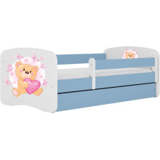 Kocot Kids Bed babydreams blue teddybear butterflies without drawer with mattress 140/70