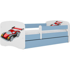 Kocot Kids Bed babydreams blue racing car with drawer with mattress 180/80