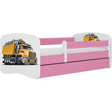 Kocot Kids Bed babydreams pink truck without drawer with mattress 140/70