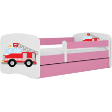 Kocot Kids Bed babydreams pink fire brigade with drawer with mattress 180/80