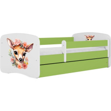 Kocot Kids Bed babydreams green bambi without drawer with mattress 140/70