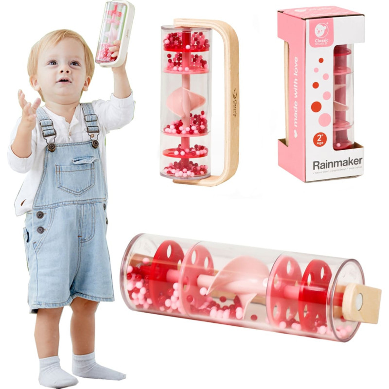 Classic World Deszczownica Tuba z Kuleczkami Czerwona