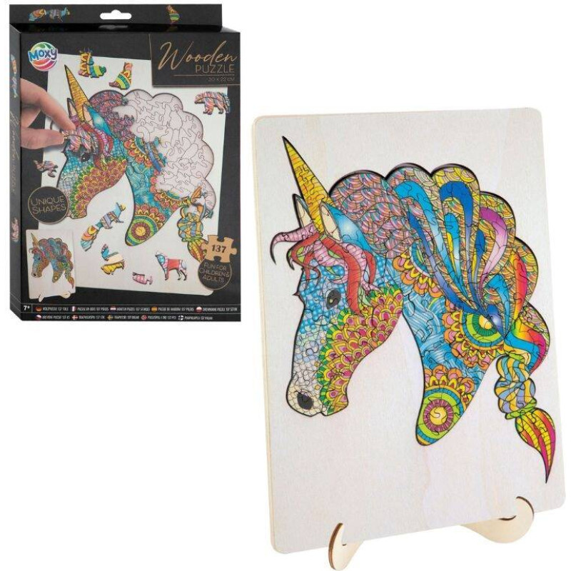 Minikid Wooden puzzle - 20768 - GRAFIX - UNICORN