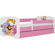 Kocot Kids Bed babydreams pink zoo without drawer with mattress 160/80