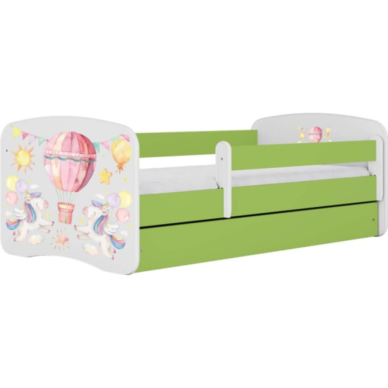 Kocot Kids Bed babydreams green balloon with drawer with mattress 180/80