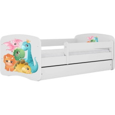 Kocot Kids Bed babydreams white tiny dinos with drawer with mattress 180/80