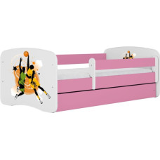 Kocot Kids Bed babydreams pink basketball with drawer with mattress 140/70