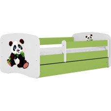 Kocot Kids Bed babydreams green panda 2 with drawer with mattress 180/80