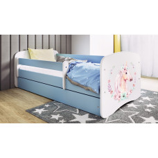 Kocot Kids Bed babydreams blue horse with drawer with mattress 140/70