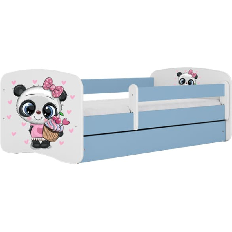 Kocot Kids Bed babydreams blue panda with drawer with mattress 160/80