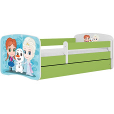 Kocot Kids Bed babydreams green frozen land with drawer with mattress 140/70