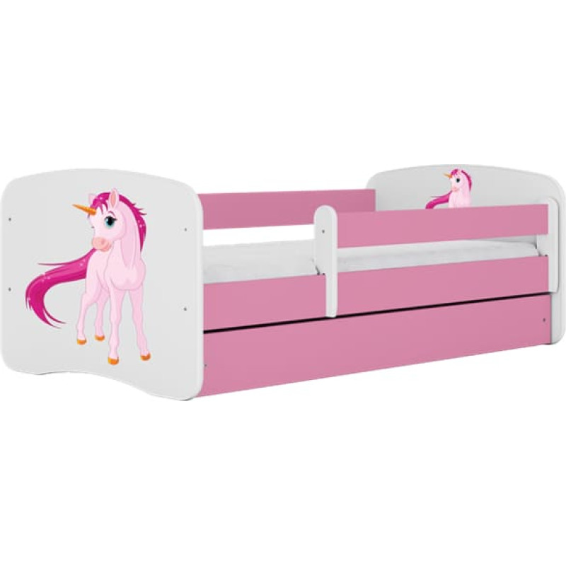 Kocot Kids Bed babydreams pink unicorn without drawer with mattress 140/70