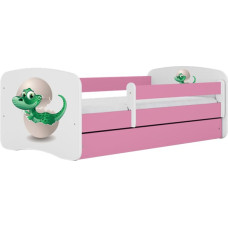 Kocot Kids Bed babydreams pink baby dino without drawer with mattress 160/80