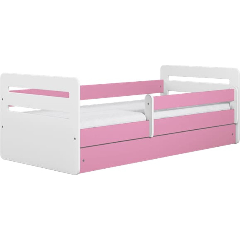 Kocot Kids Bed tomi pink with drawer with mattress 180/80