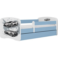 Kocot Kids Bed babydreams blue sports car without drawer with mattress 160/80