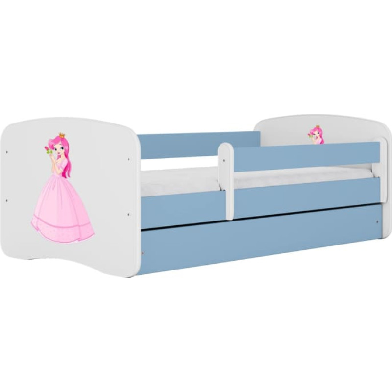 Kocot Kids Bed babydreams blue princess without drawer with mattress 140/70