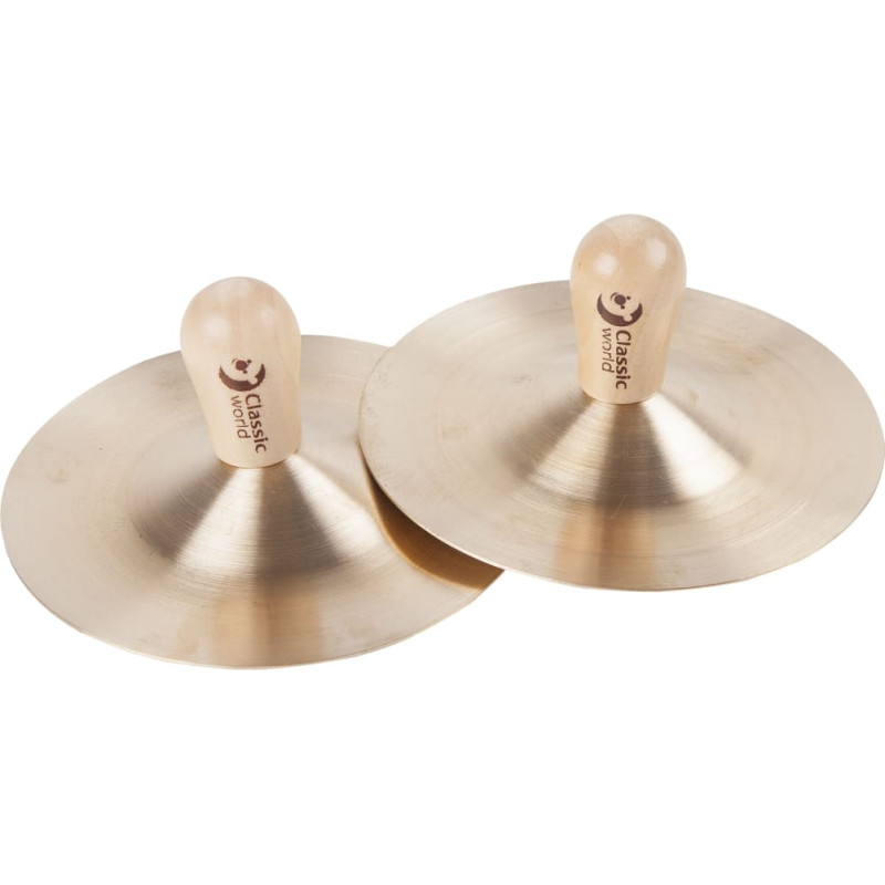 Classic World Edu – Muzikos instrumentas vaikams: lėkštelės (9 cm), 2 vnt.