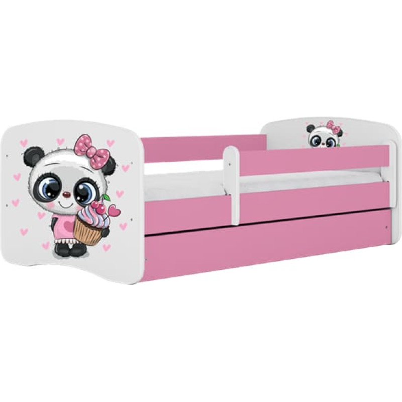 Kocot Kids Bed babydreams pink panda without drawer with mattress 140/70