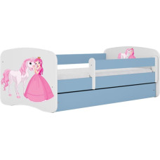 Kocot Kids Bed babydreams blue princess horse without drawer with mattress 160/80