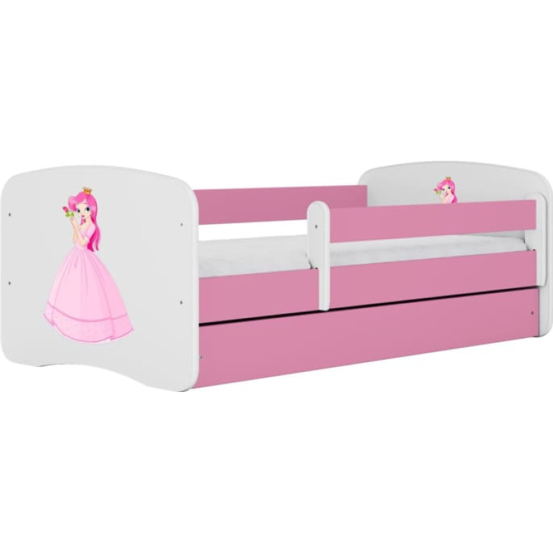 Kocot Kids Bed babydreams pink princess with drawer with mattress 180/80