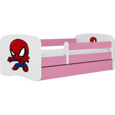 Kocot Kids Bed babydreams pink spiderman without drawer with mattress 140/70