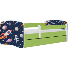 Kocot Kids Bed babydreams green cosmos with drawer with mattress 140/70