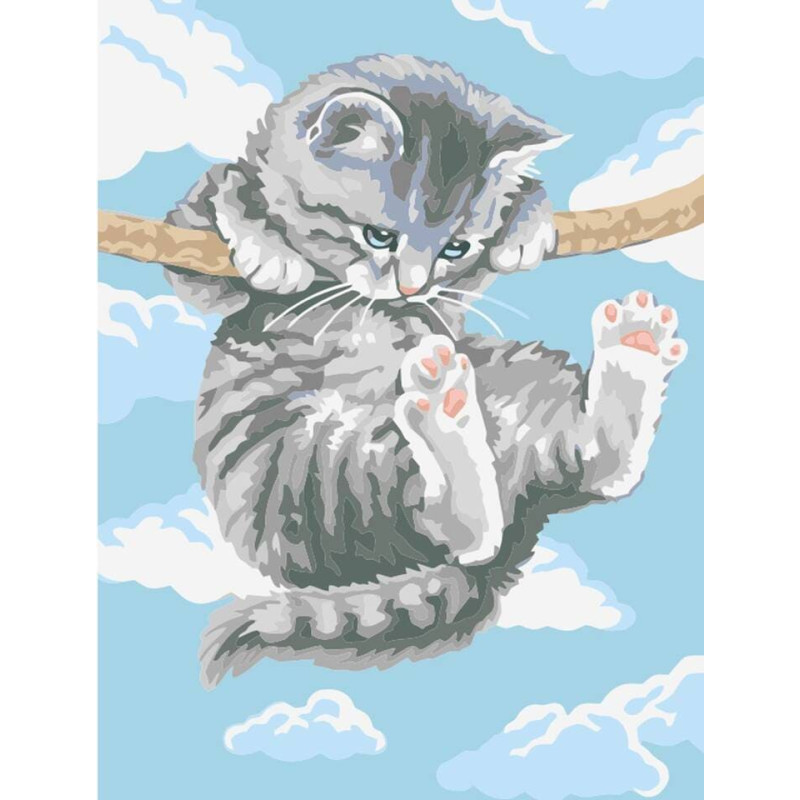 Minikid Painting by the numbers - 50890 - KITTEN  - size 40x30 cm