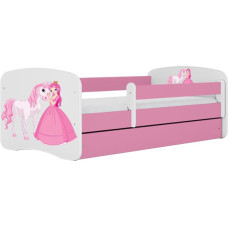 Kocot Kids Bed babydreams pink princess horse without drawer with mattress 140/70