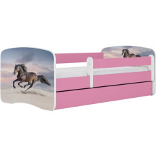 Kocot Kids Bed babydreams pink galloping horse without drawer with mattress 160/80