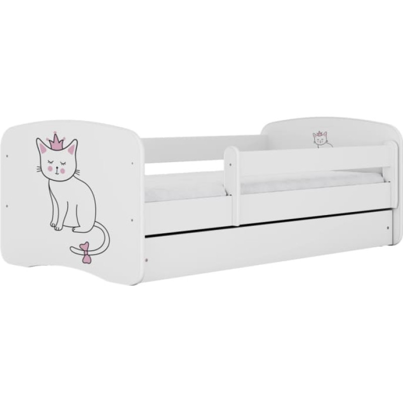 Kocot Kids Bed babydreams white cat without drawer with mattress 160/80