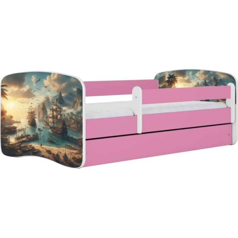 Kocot Kids Bed babydreams pink ship without drawer with mattress 160/80