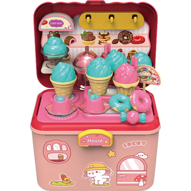 Woopie Lodziarnia 2w1 Walizka 16 el.