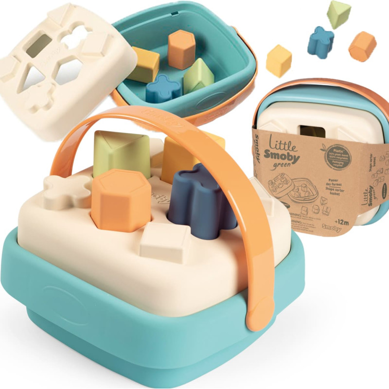 Smoby Little Green Sorter w Koszyku Bioplastik
